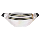 Bolsa de cintura brilhante branco