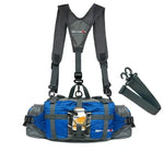Bolsa de cintura de caminhada azul
