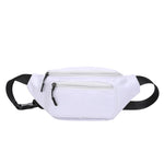 Bolsa de cintura com bolso oculto branco