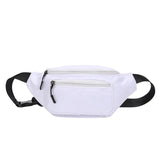 Bolsa de cintura com bolso oculto branco