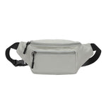 Bolsa de cintura com bolso oculto cinzento claro