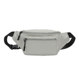 Bolsa de cintura com bolso oculto cinzento claro