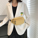 Bolsa de cintura com bolso oculto