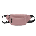 Bolsa de cintura com bolso oculto rosa