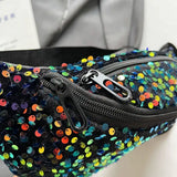 Bolsa de cintura com lantejoulas