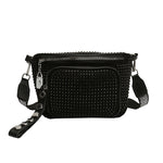 Bolsa de cintura com strass