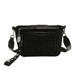 Bolsa de cintura com strass