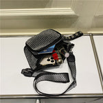 Bolsa de cintura com strass