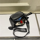 Bolsa de cintura com strass