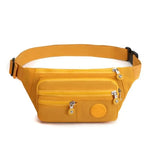 Bolsa de cintura com vários bolsos amarelo