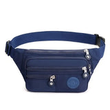 Bolsa de cintura com vários bolsos azul
