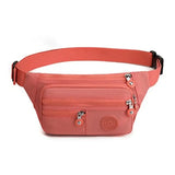 Bolsa de cintura com vários bolsos laranja
