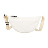 Bolsa de cintura compacta para mulher bege