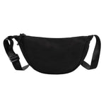Bolsa de cintura compacta para mulher preto