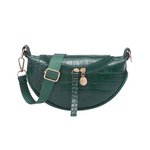 Bolsa de cintura de couro de crocodilo