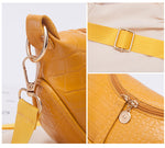 Bolsa de cintura de couro de crocodilo