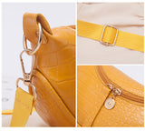 Bolsa de cintura de couro de crocodilo
