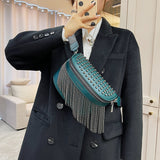 Bolsa de cintura de couro mulher