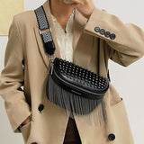 Bolsa de cintura de couro mulher