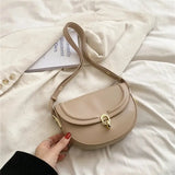 Bolsa de cintura de couro para mulher castanho claro
