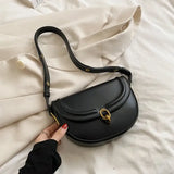 Bolsa de cintura de couro para mulher