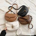 Bolsa de cintura de couro para mulher