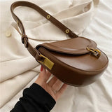Bolsa de cintura de couro para mulher