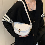 Bolsa de cintura de couro para mulher