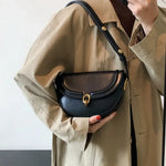 Bolsa de cintura de couro para mulher
