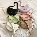 Bolsa de cintura de couro para mulher
