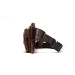 Bolsa de cintura de couro vintage masculina