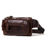 Bolsa de cintura de couro vintage masculina