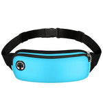 Bolsa de cintura desportiva azul celeste