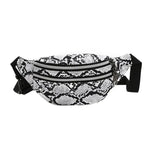 Bolsa de cintura em couro de cobra