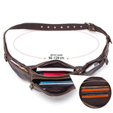 Bolsa de cintura em couro masculina