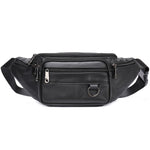 Bolsa de cintura em couro pu preto