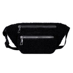 Bolsa de cintura em lã