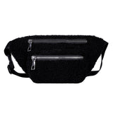Bolsa de cintura em lã