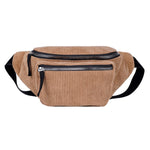 Bolsa de cintura estilo clássico castanho