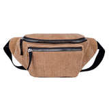 Bolsa de cintura estilo clássico castanho