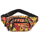 Bolsa de cintura estilo floral amarelo