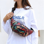 Bolsa de cintura estilo floral