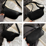 Bolsa de cintura feminina com bolso grande