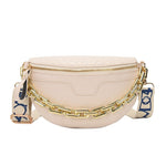 Bolsa de cintura feminina com corrente
