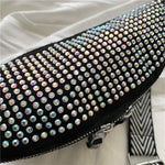 Bolsa de cintura feminina design artístico
