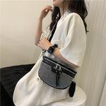 Bolsa de cintura feminina design artístico