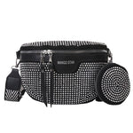 Bolsa de cintura feminina design artístico