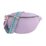 Bolsa de cintura feminina estilo retro púrpura