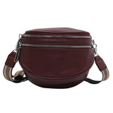 Bolsa de cintura feminina retro ameixa