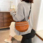 Bolsa de cintura feminina retro